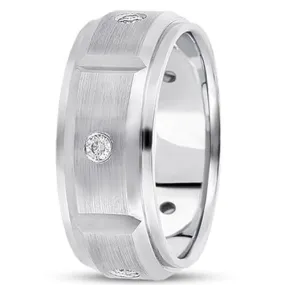 0.30ctw Diamond 14K Gold  Wedding Band (8mm) - (F - G Color, SI2 Clarity)