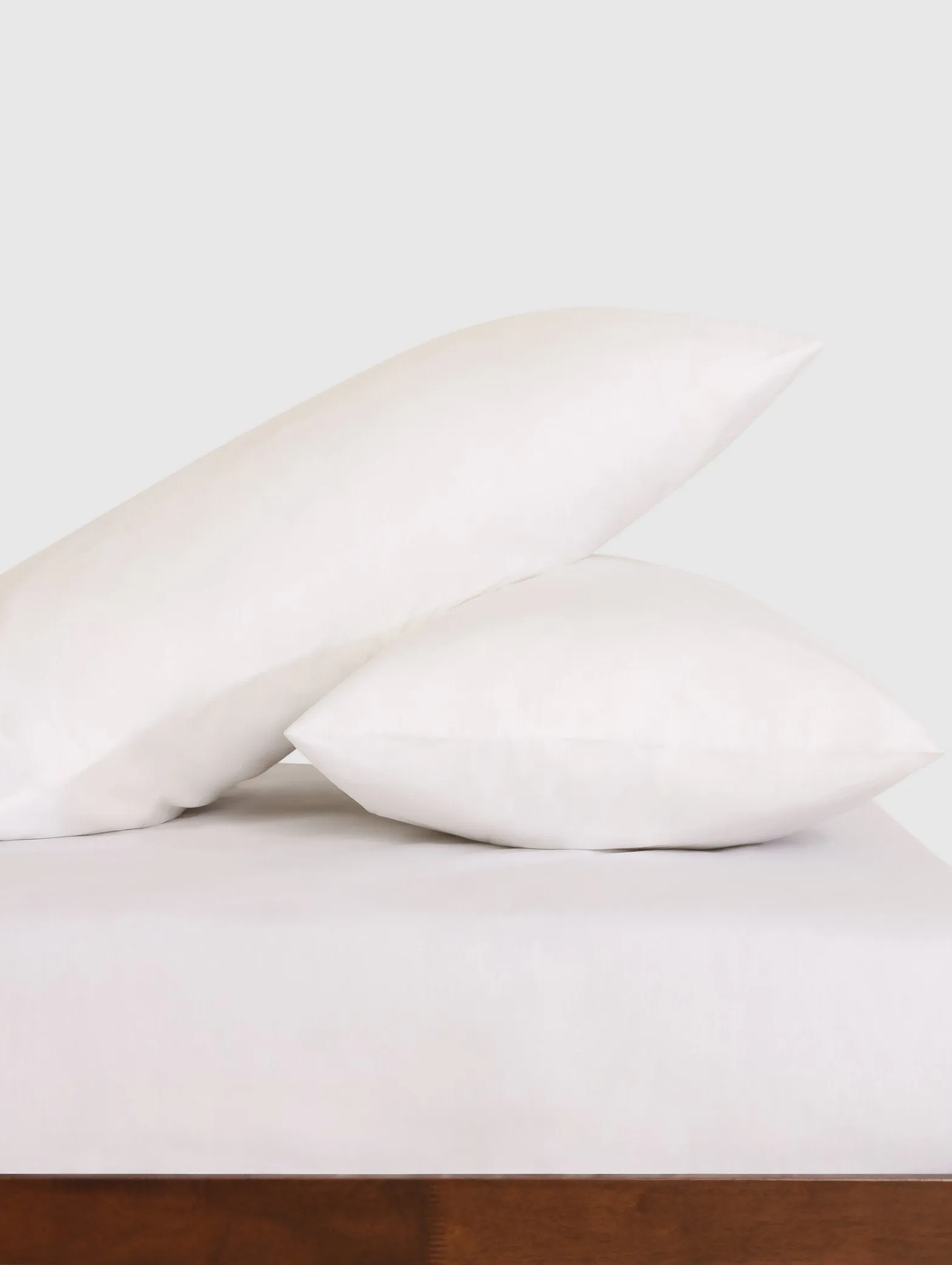 2 Pack 200TC Standard King Pillowcases - White