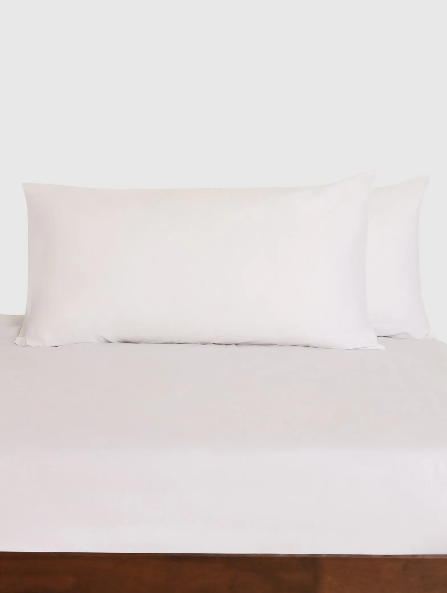2 Pack 200TC Standard King Pillowcases - White