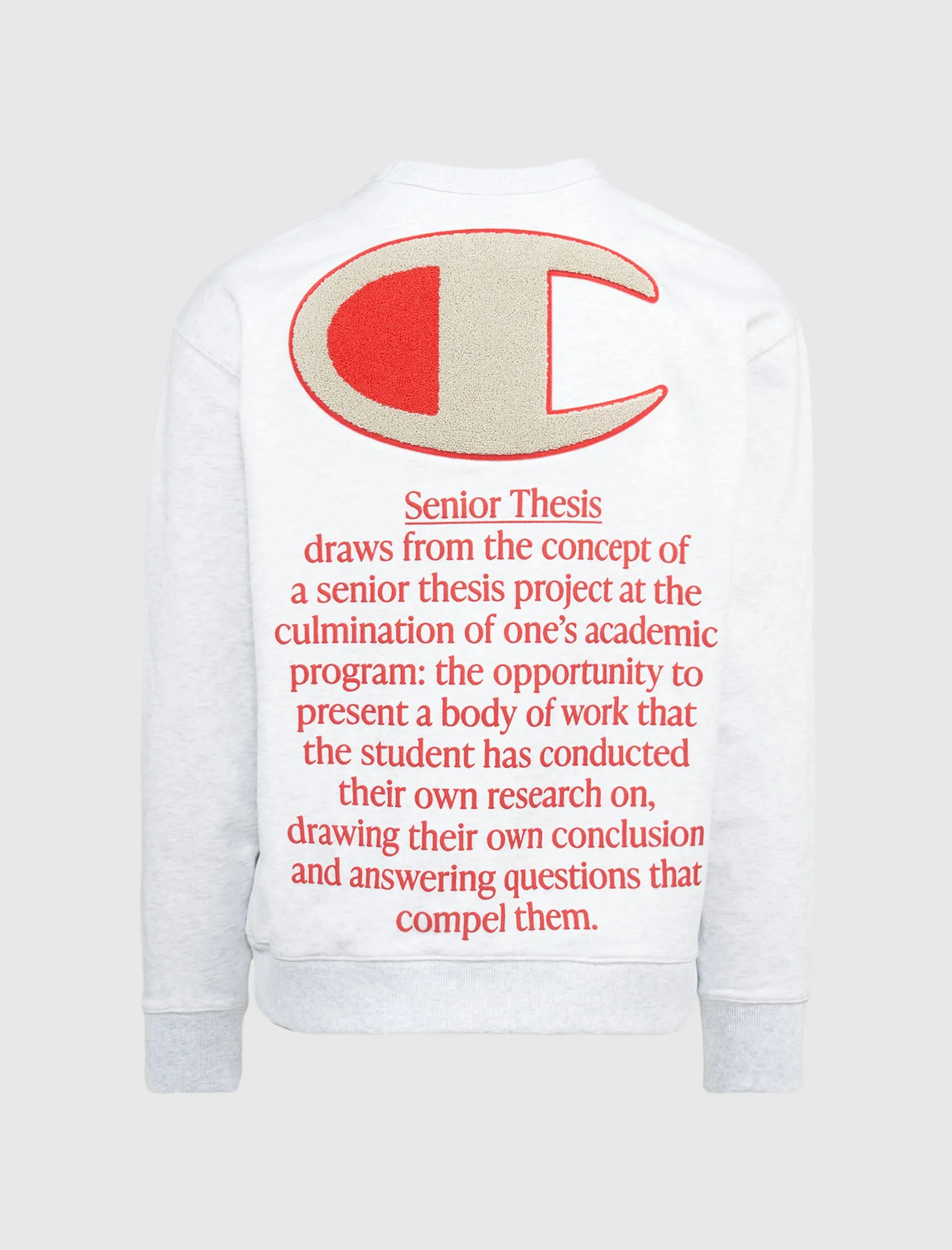 ANGELO BAQUE SENIOR THESIS CREWNECK