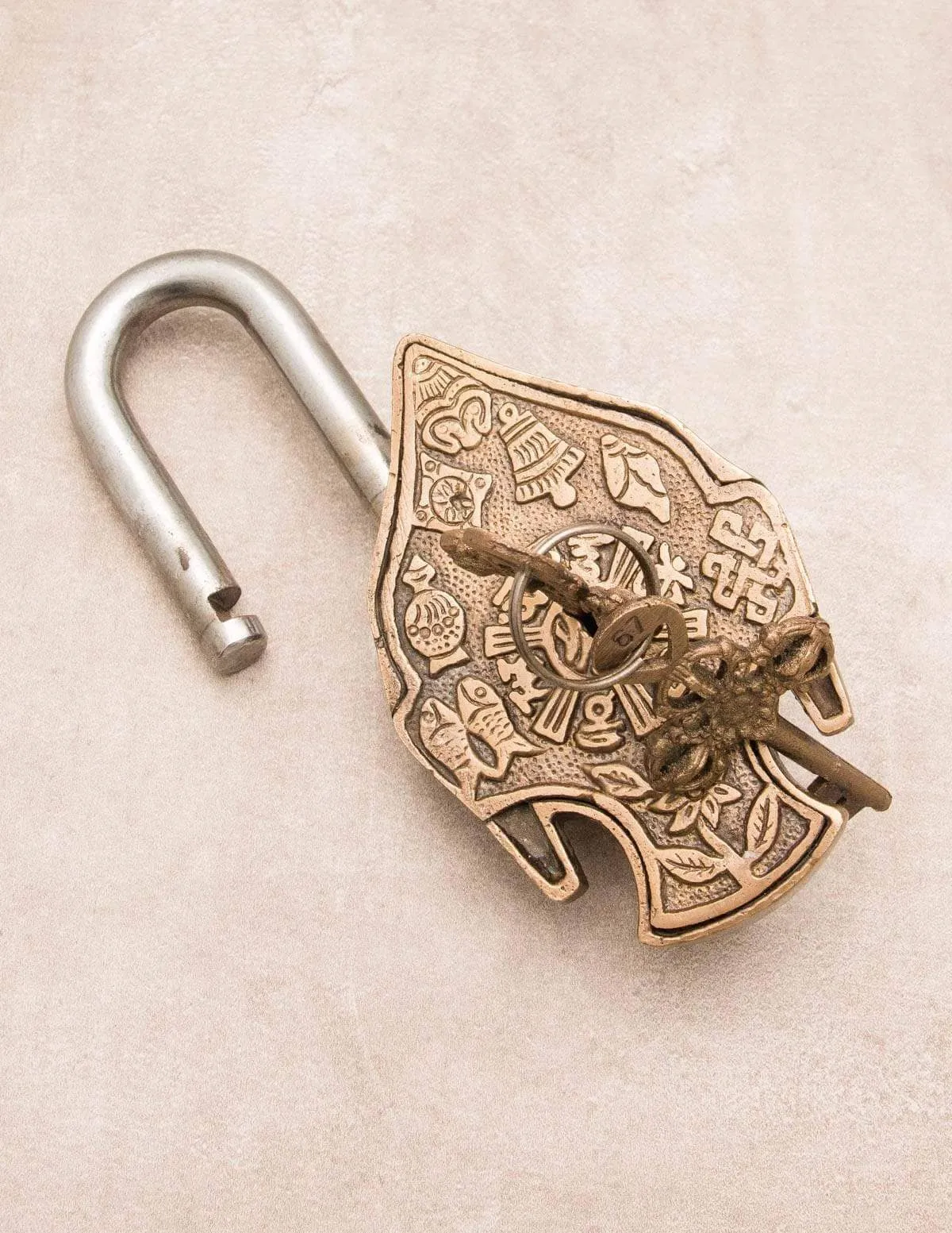 Antique Brass Buddha Lock