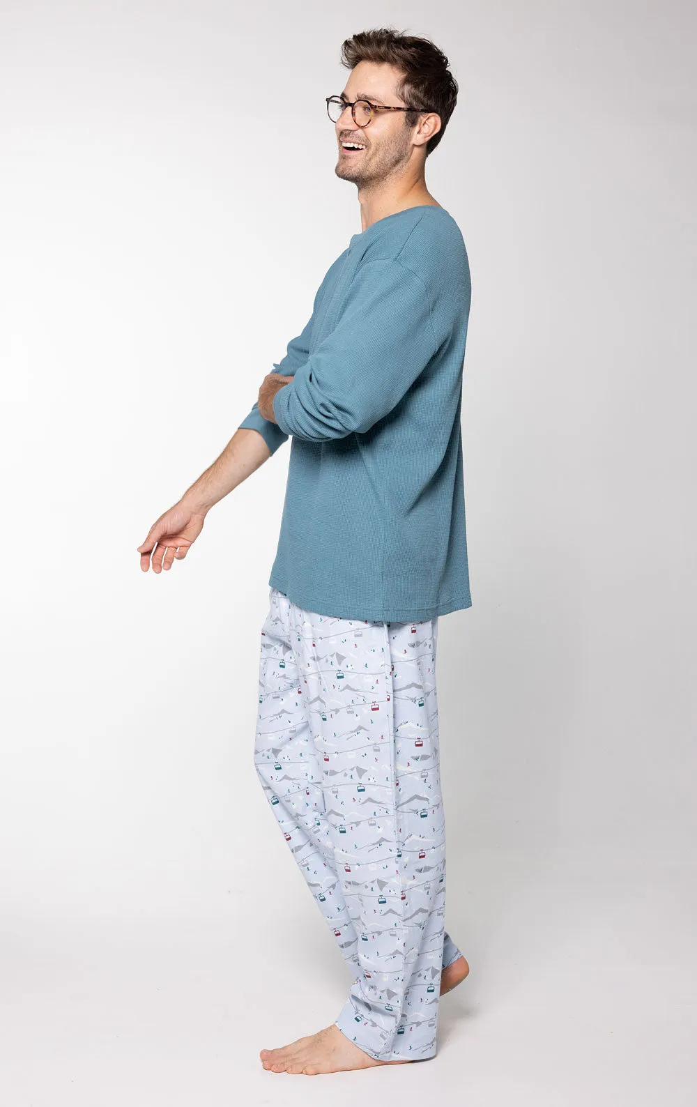 Apres Ski Men’s Flannel Pajamas- Pet and Owner