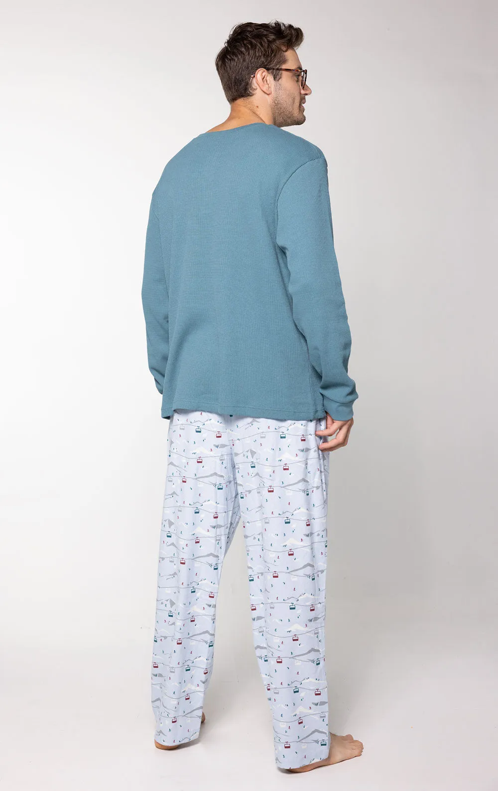 Apres Ski Men’s Flannel Pajamas- Pet and Owner