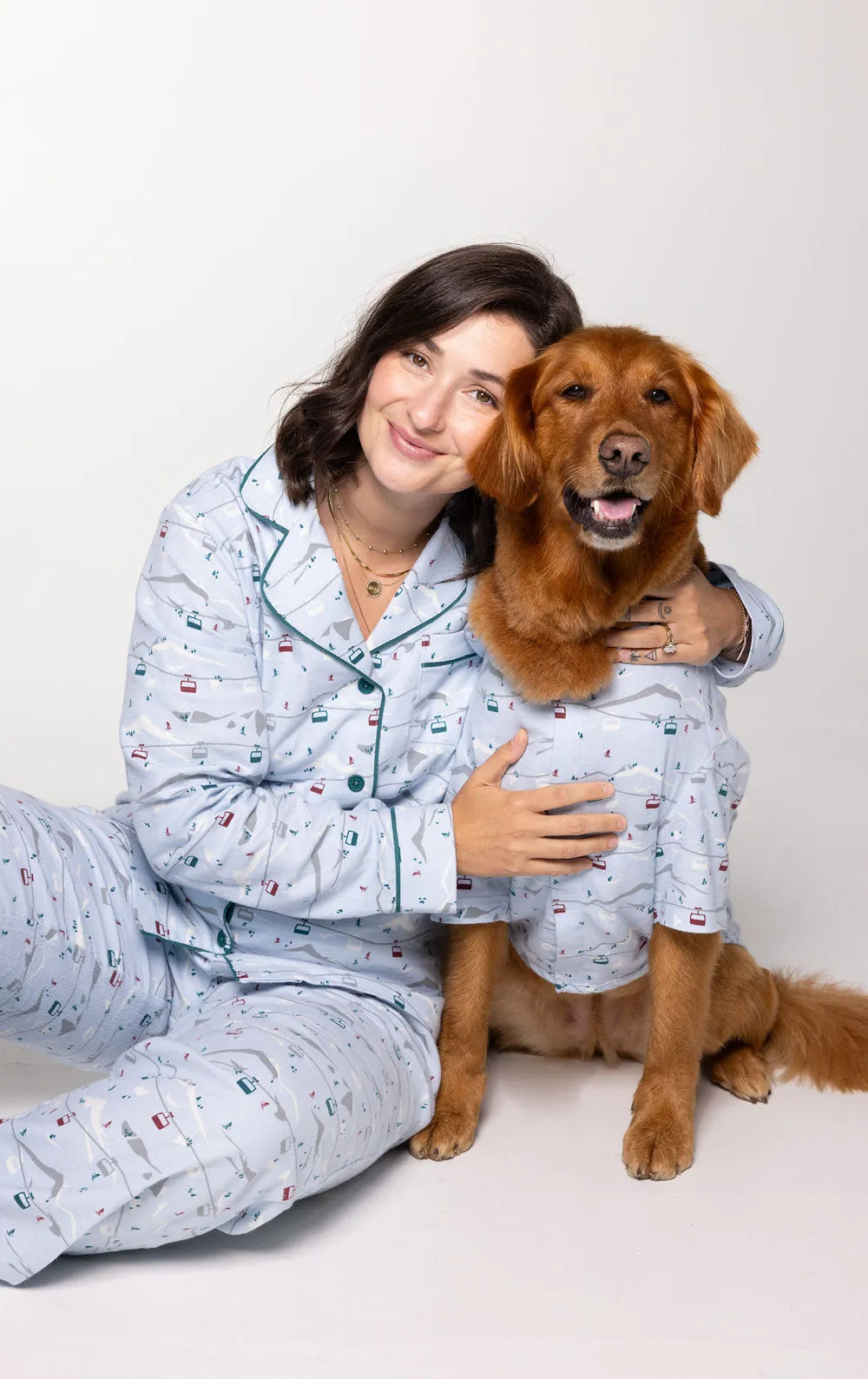 Apres Ski Men’s Flannel Pajamas- Pet and Owner