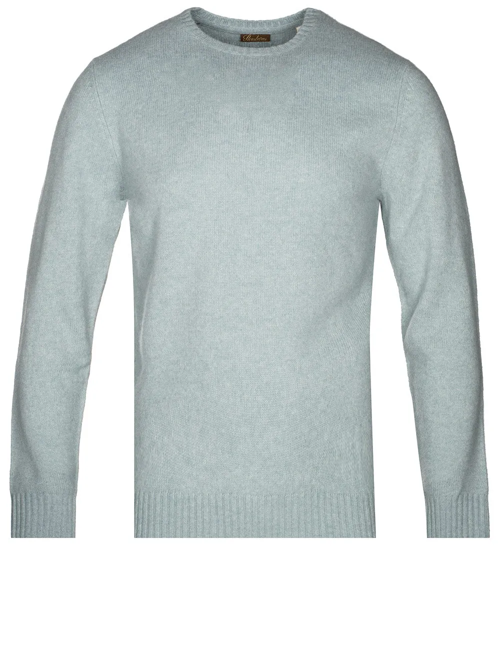 Aqua Crew Neck Yak and Wool Mix Jumper
