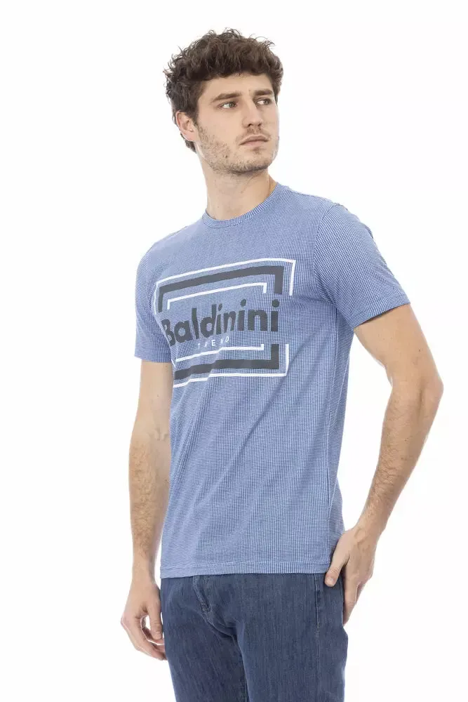 Baldinini Trend Light Blue Cotton Men Men's T-Shirt