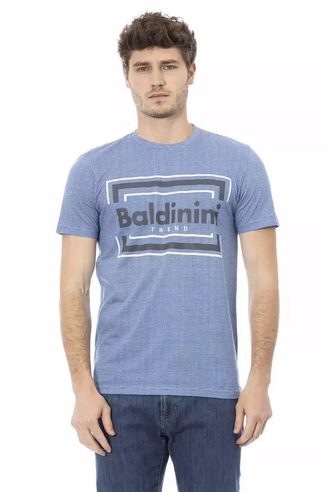 Baldinini Trend Light Blue Cotton Men Men's T-Shirt