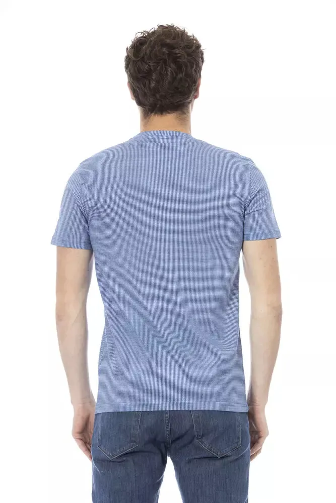 Baldinini Trend Light Blue Cotton Men Men's T-Shirt