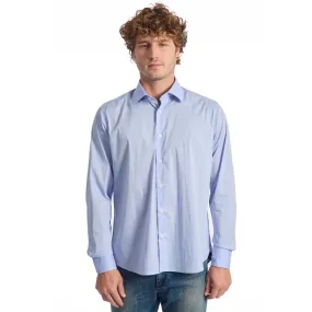 Baldinini Trend Light Blue Cotton Men's Shirt