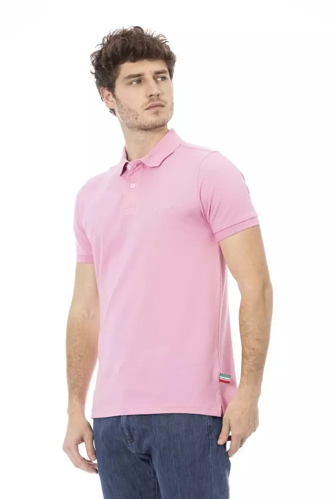 Baldinini Trend Pink Cotton Men Men's Polo