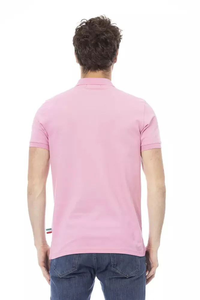 Baldinini Trend Pink Cotton Men Men's Polo