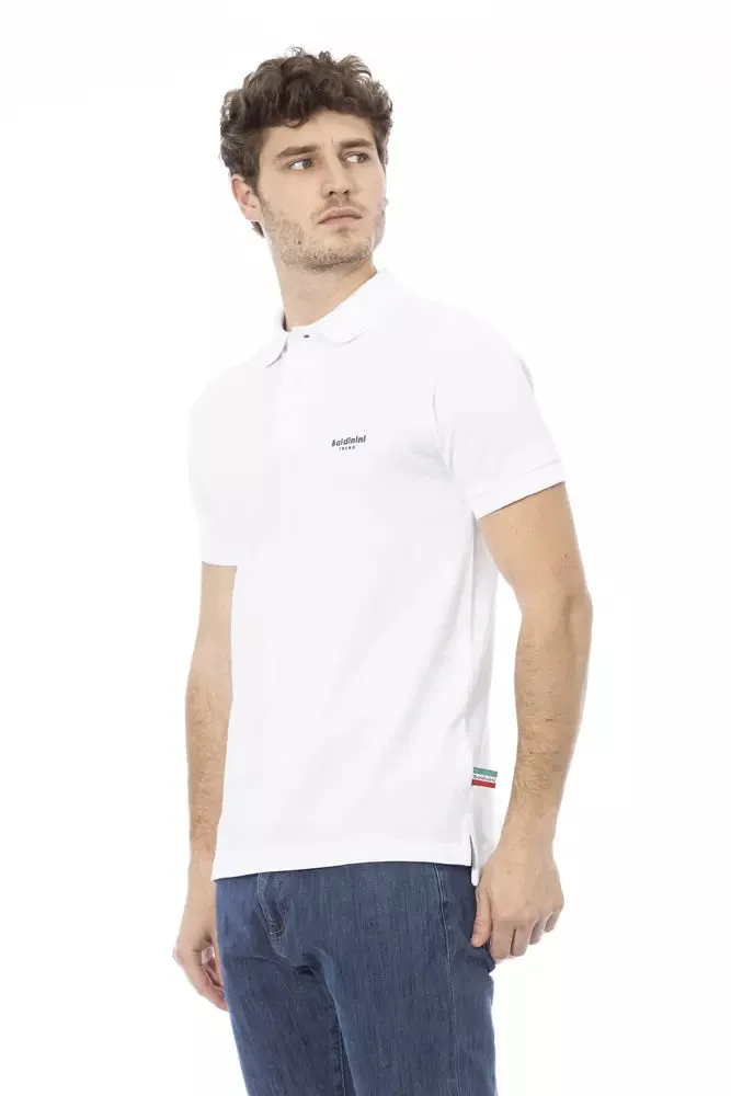 Baldinini Trend White Cotton Men Men's Polo