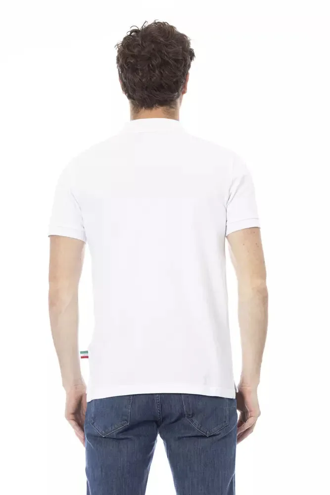 Baldinini Trend White Cotton Men Men's Polo