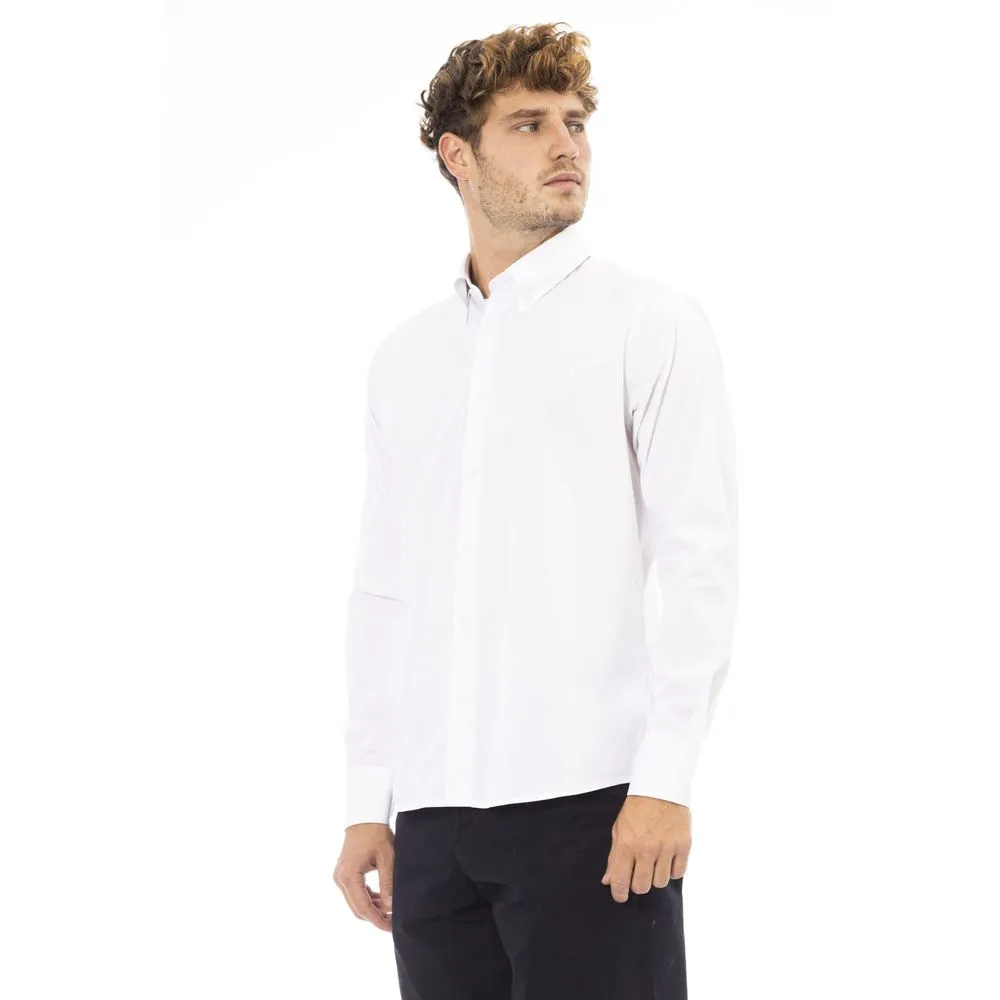 Baldinini Trend White Cotton Men Men's Shirt