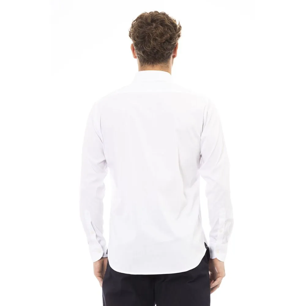 Baldinini Trend White Cotton Men Men's Shirt