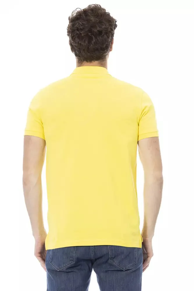 Baldinini Trend Yellow Cotton Men Men's Polo-Shirt