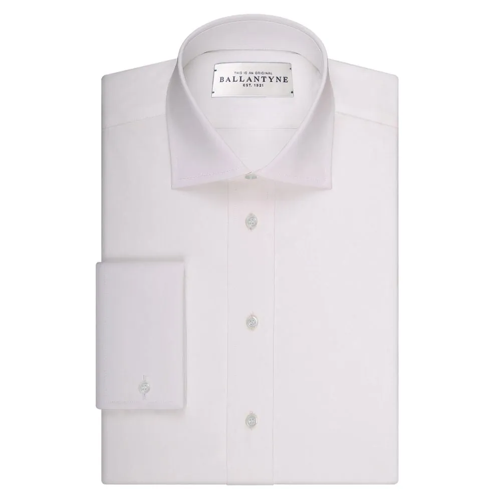 Ballantyne White Cotton Men Men's Shirt