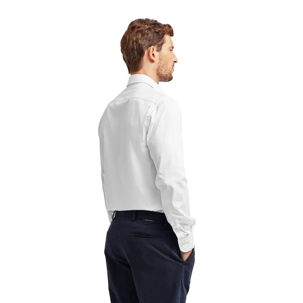 Ballantyne White Cotton Men Men's Shirt