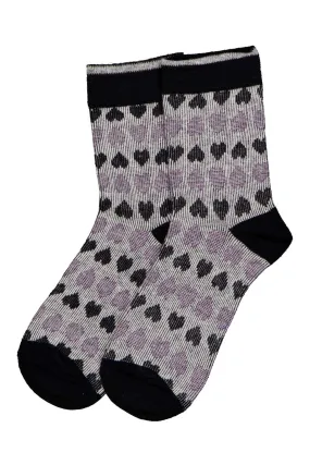 Be My Valentine Socks Black