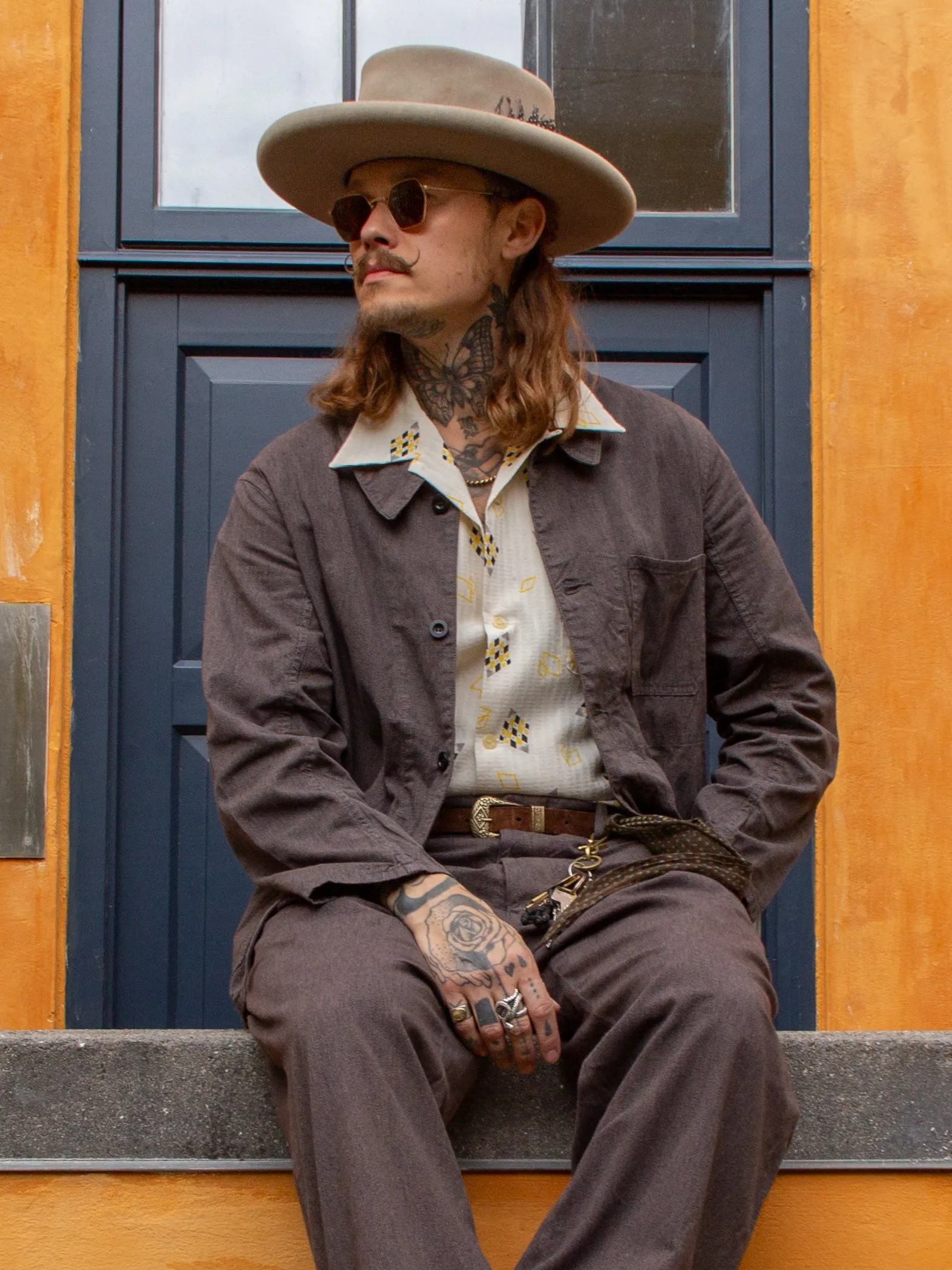 Belafonte Ragtime Clothing, GBK Work Coat, Overdyed Salt & Pepper