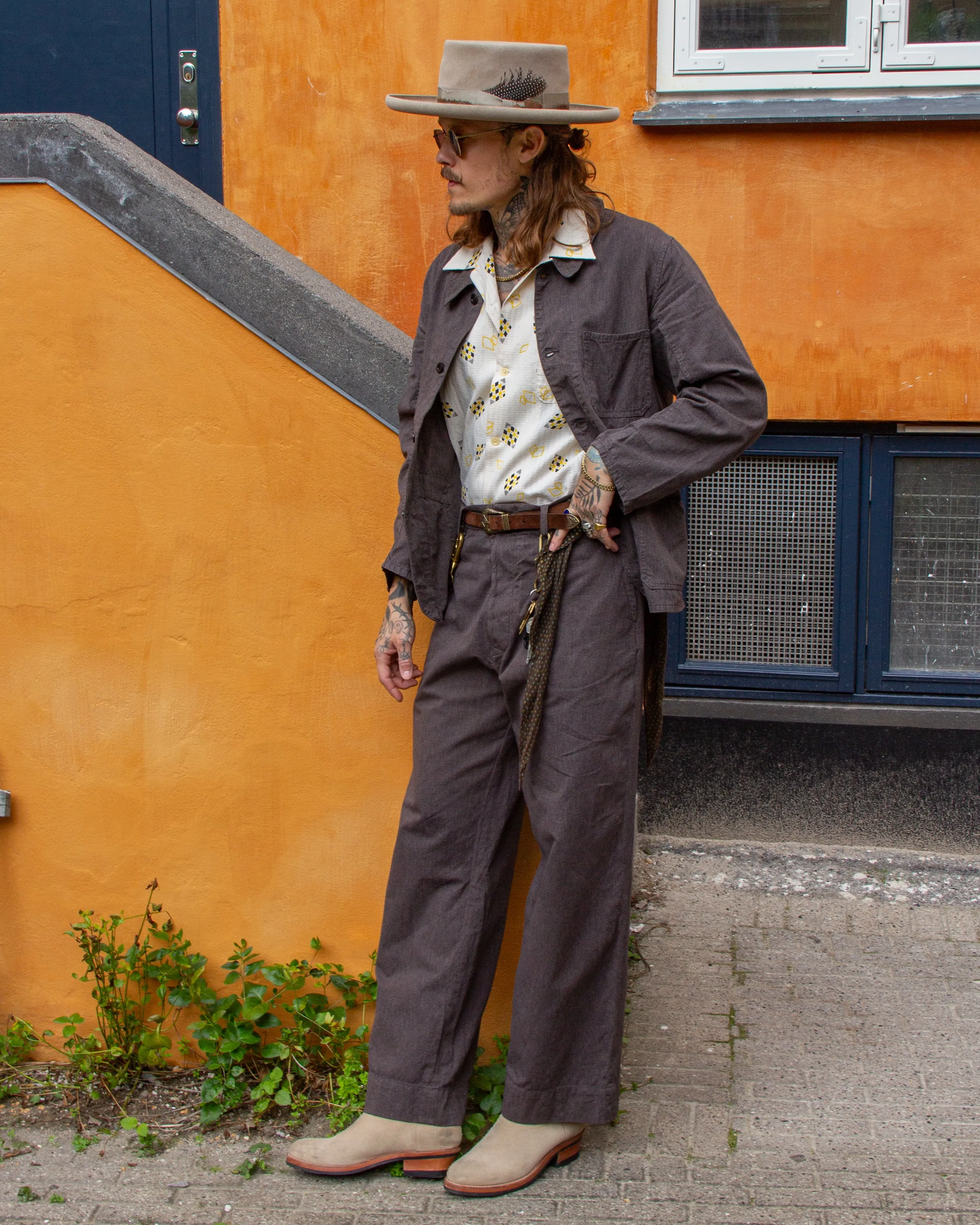 Belafonte Ragtime Clothing, GBK Work Coat, Overdyed Salt & Pepper
