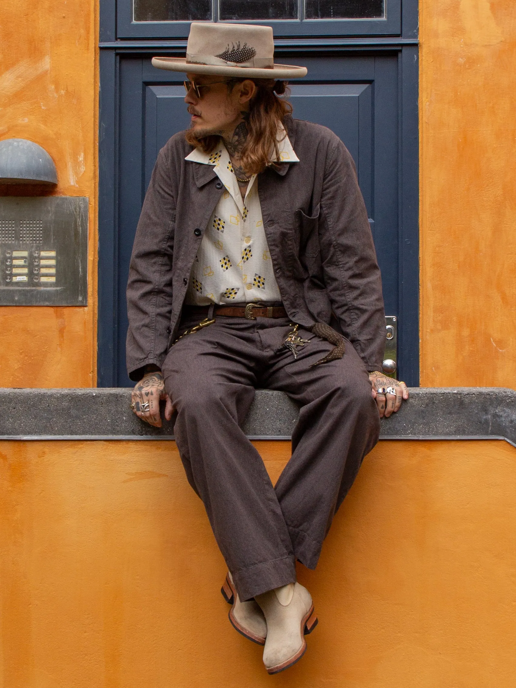 Belafonte Ragtime Clothing, GBK Work Coat, Overdyed Salt & Pepper