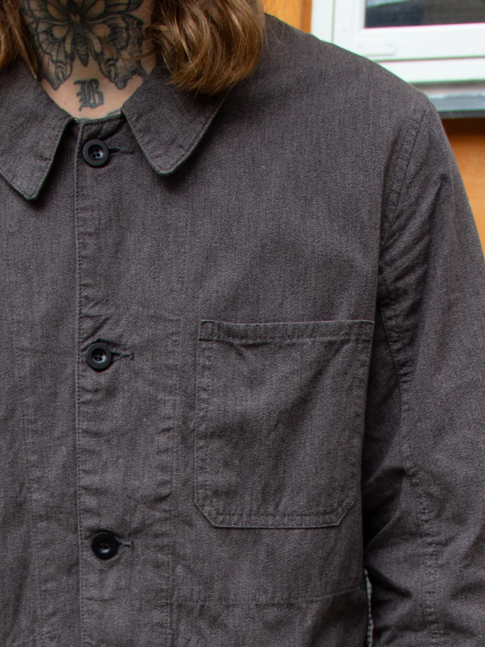 Belafonte Ragtime Clothing, GBK Work Coat, Overdyed Salt & Pepper