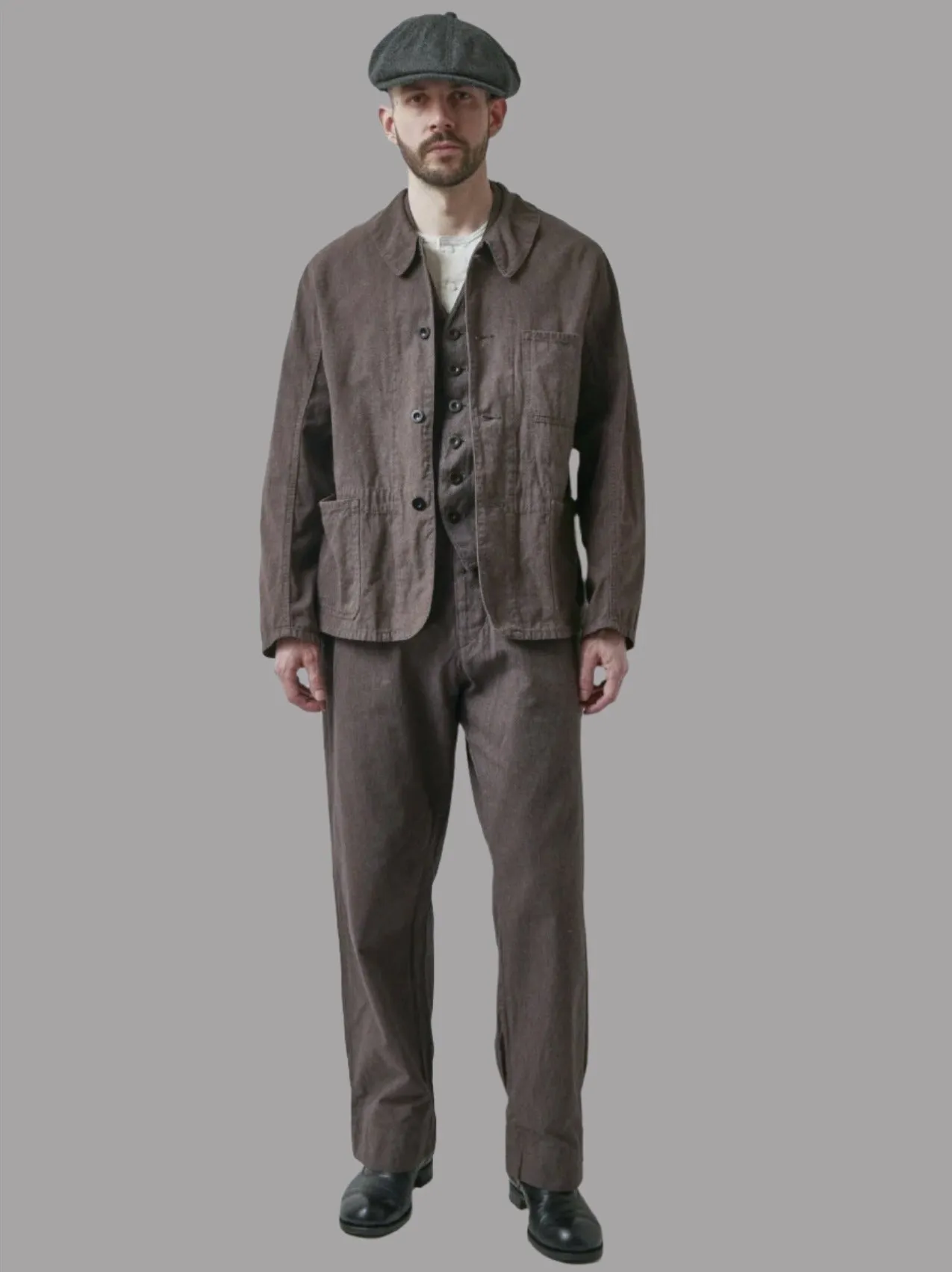 Belafonte Ragtime Clothing, GBK Work Coat, Overdyed Salt & Pepper