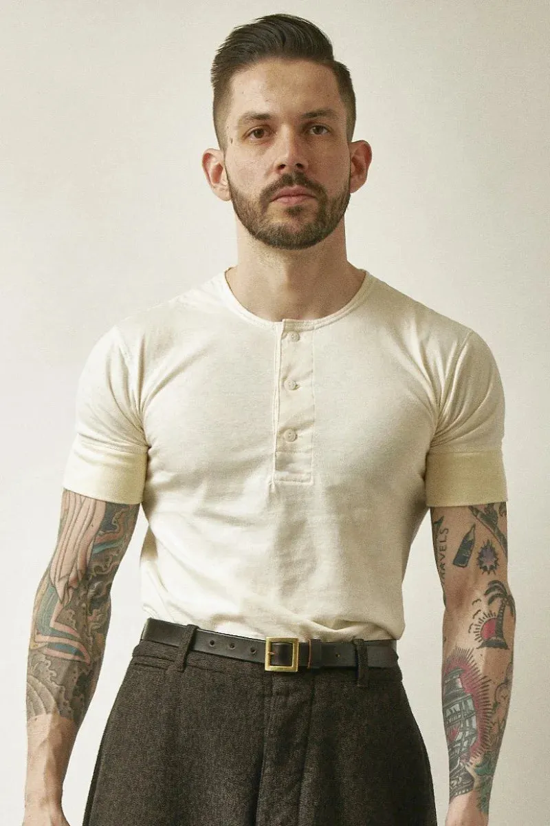 Belafonte Ragtime Clothing, Hemrib Papillon Shirt (no embroidery), Ivory