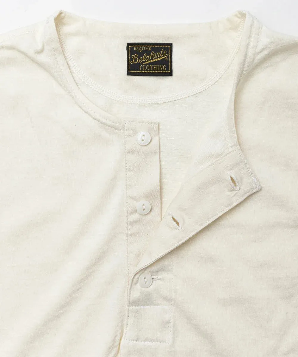 Belafonte Ragtime Clothing, Hemrib Papillon Shirt (no embroidery), Ivory