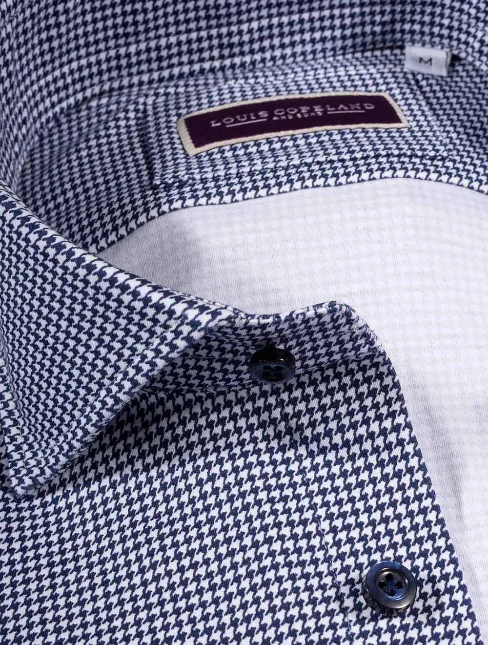 Best Houndstooth Shirt Navy