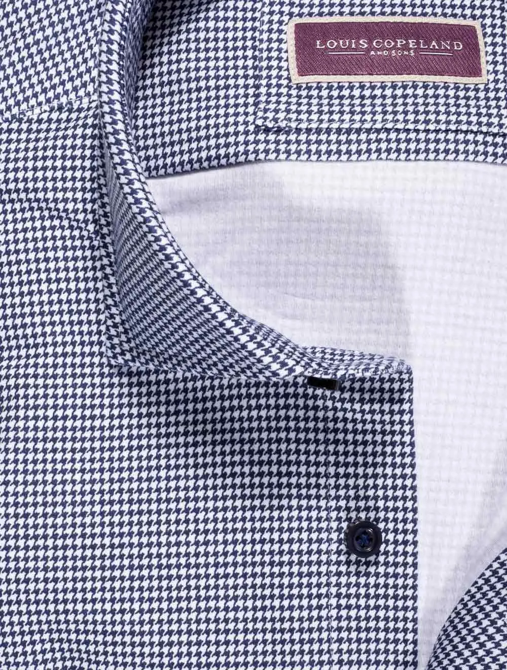 Best Houndstooth Shirt Navy