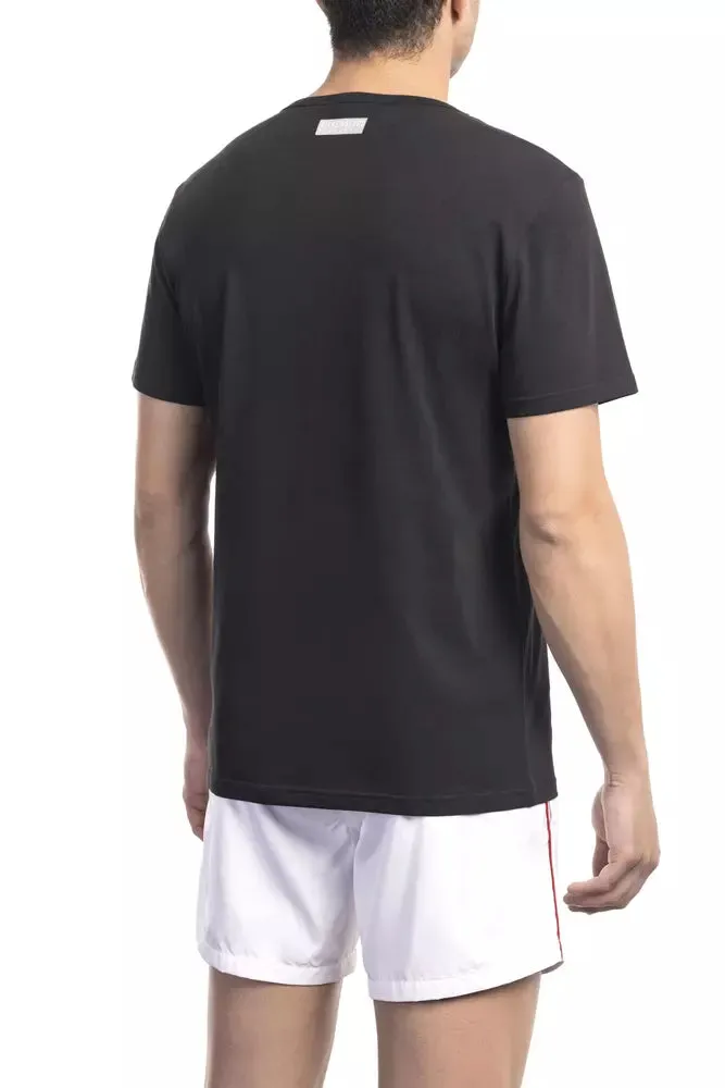Bikkembergs Black Cotton Men Men's T-Shirt