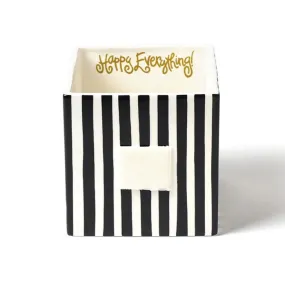 Black Stripe Medium Mini Nesting Cube