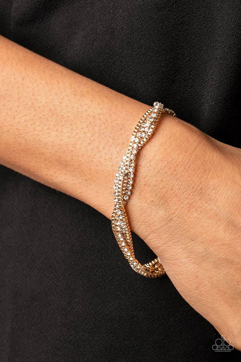 Box Office Bling Gold Bracelet - Paparazzi Accessories