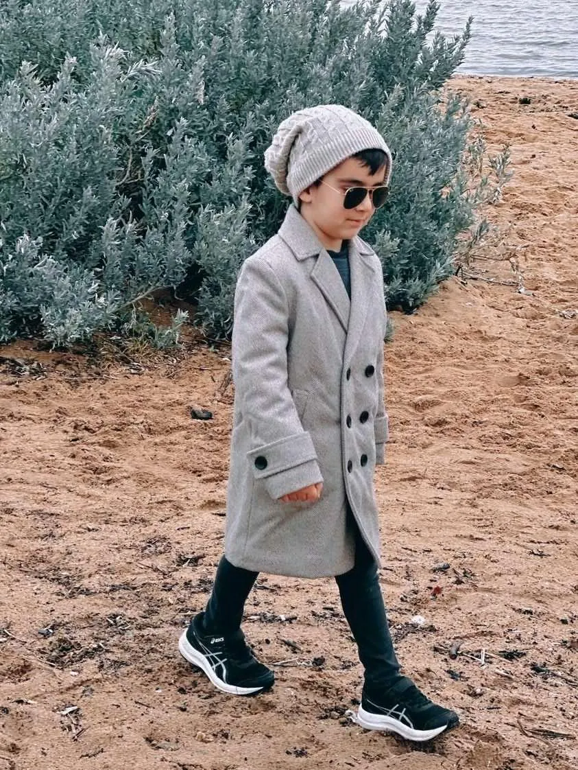 Boys Winter Luxe Coat - Tan