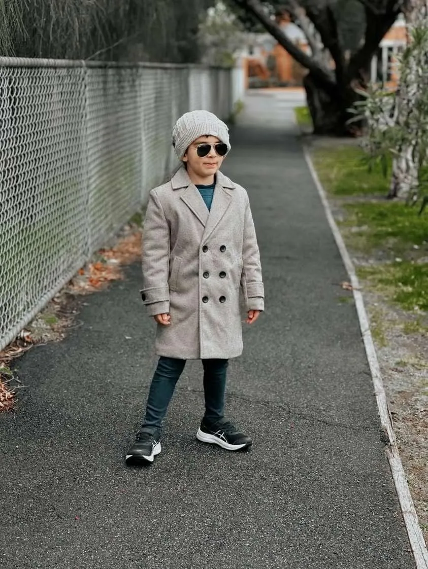 Boys Winter Luxe Coat - Tan