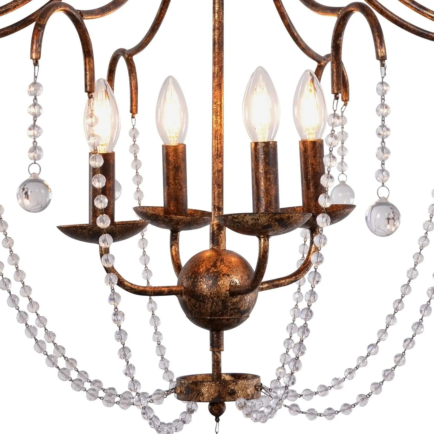 Bronze Empire Vintage Glam Chandelier