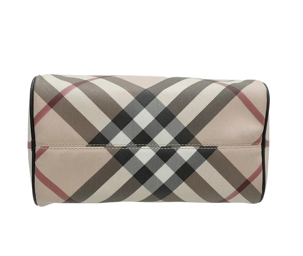 Burberry Bicolor Nova Check Chester Boston Bag
