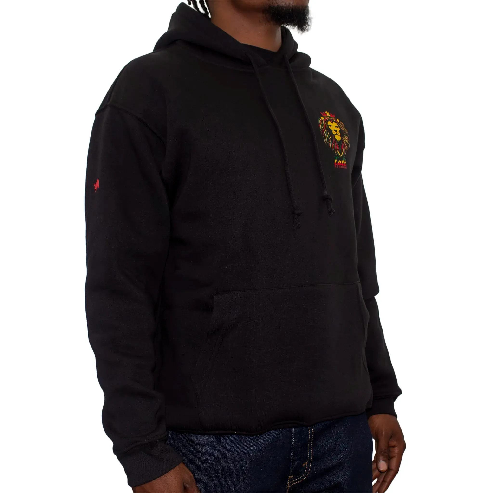CALI Strong King Rasta Black Hoodie Deluxe