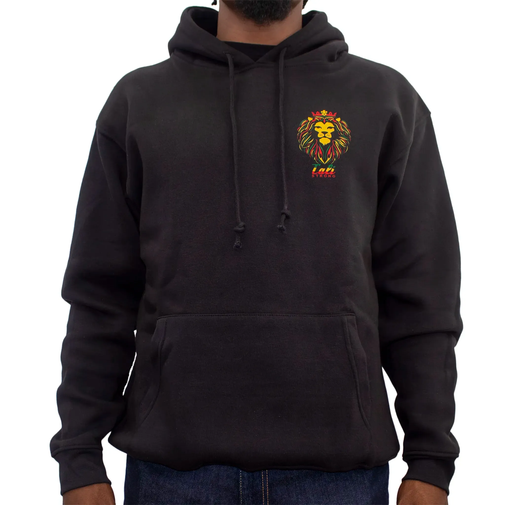 CALI Strong King Rasta Black Hoodie Deluxe
