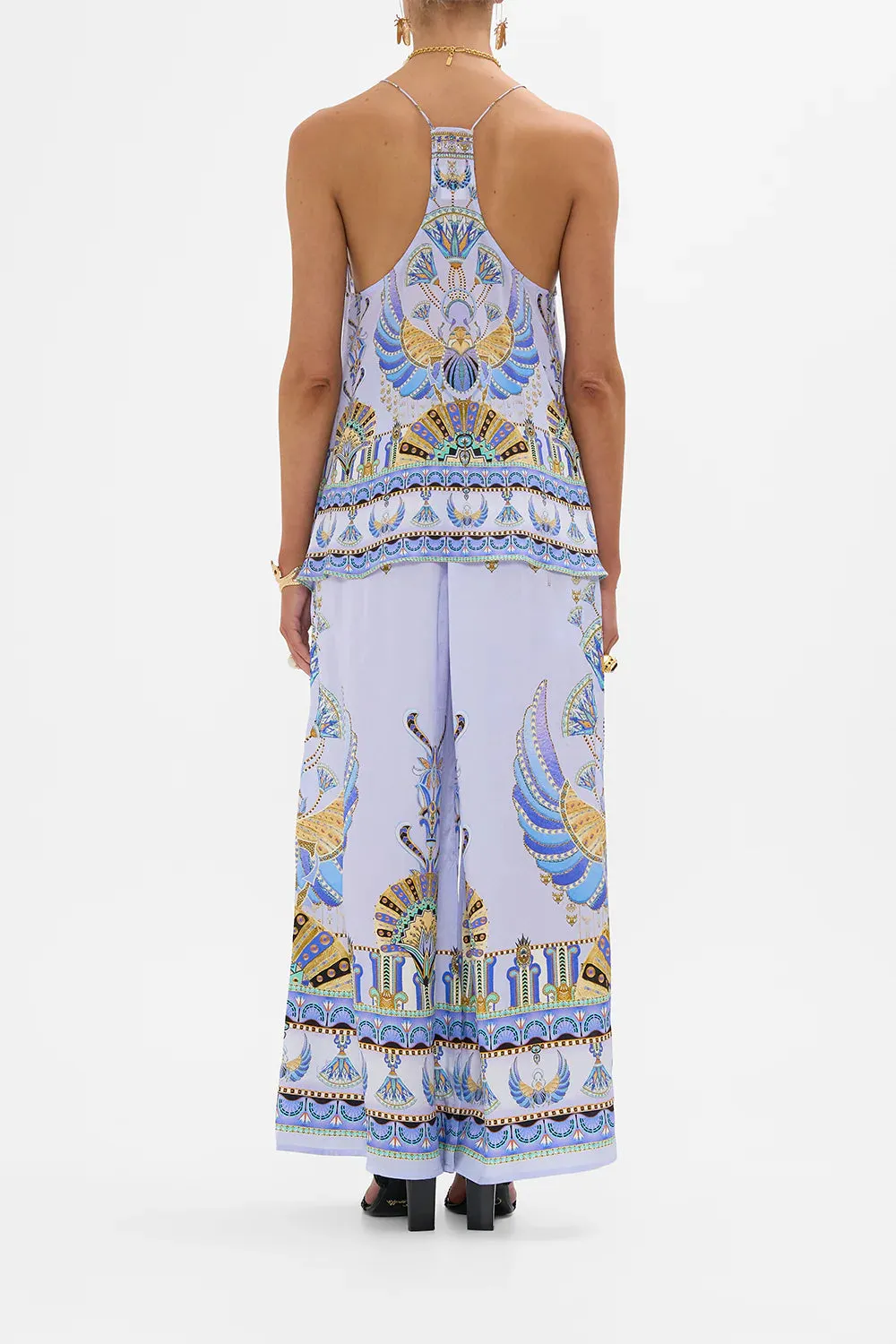 Camilla T Back Shoestring Top - Under Scarab skies