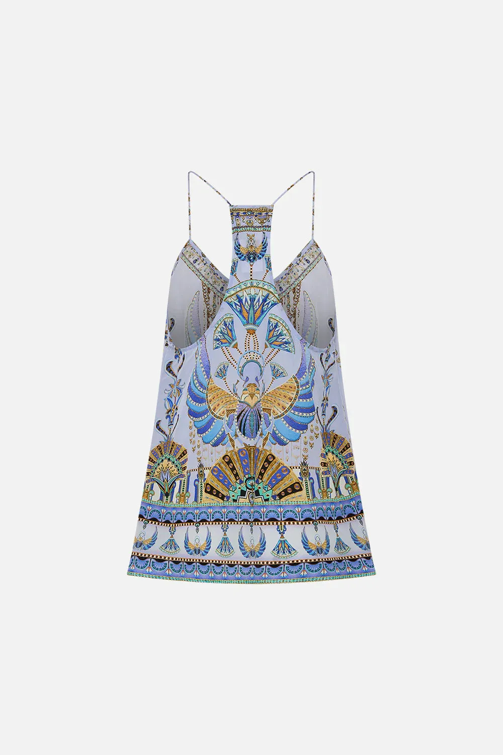 Camilla T Back Shoestring Top - Under Scarab skies