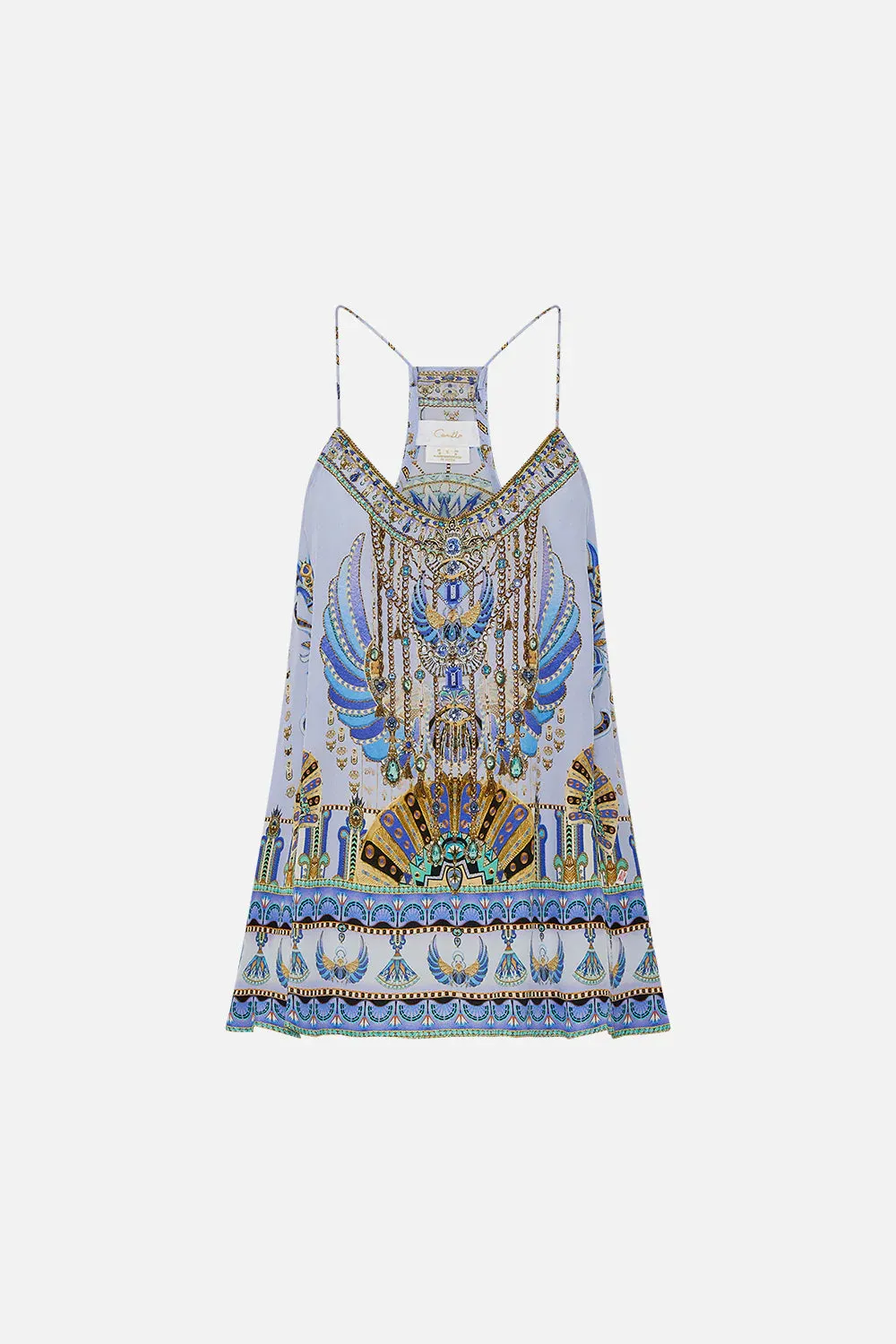 Camilla T Back Shoestring Top - Under Scarab skies