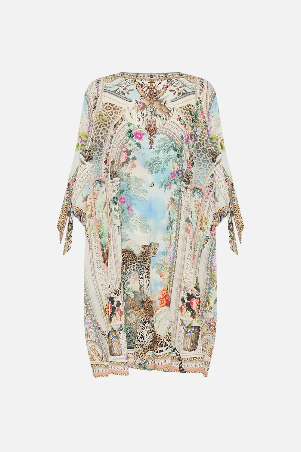 Camilla Tie Sleeve Short V Neck Kaftan - We Always Have Alexandria