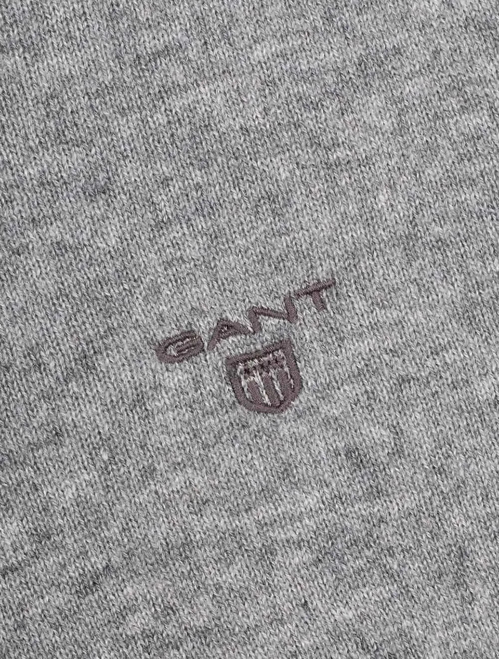 Cashmere Crew Neck Sweater Grey Melange