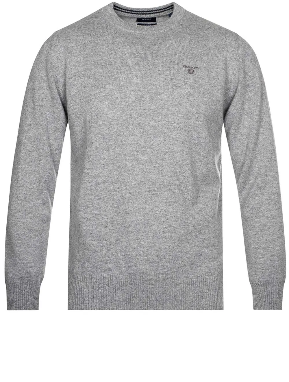 Cashmere Crew Neck Sweater Grey Melange