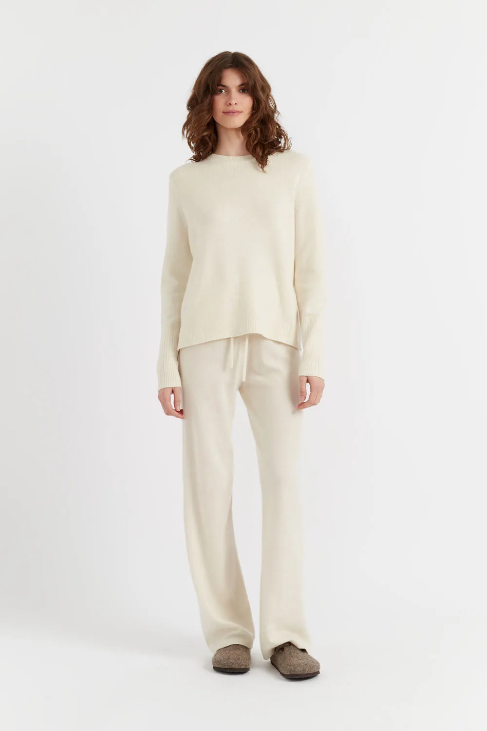 Cream Cashmere Boxy Sweater