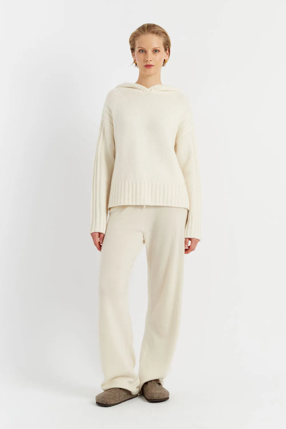Cream Cashmere Hoodie