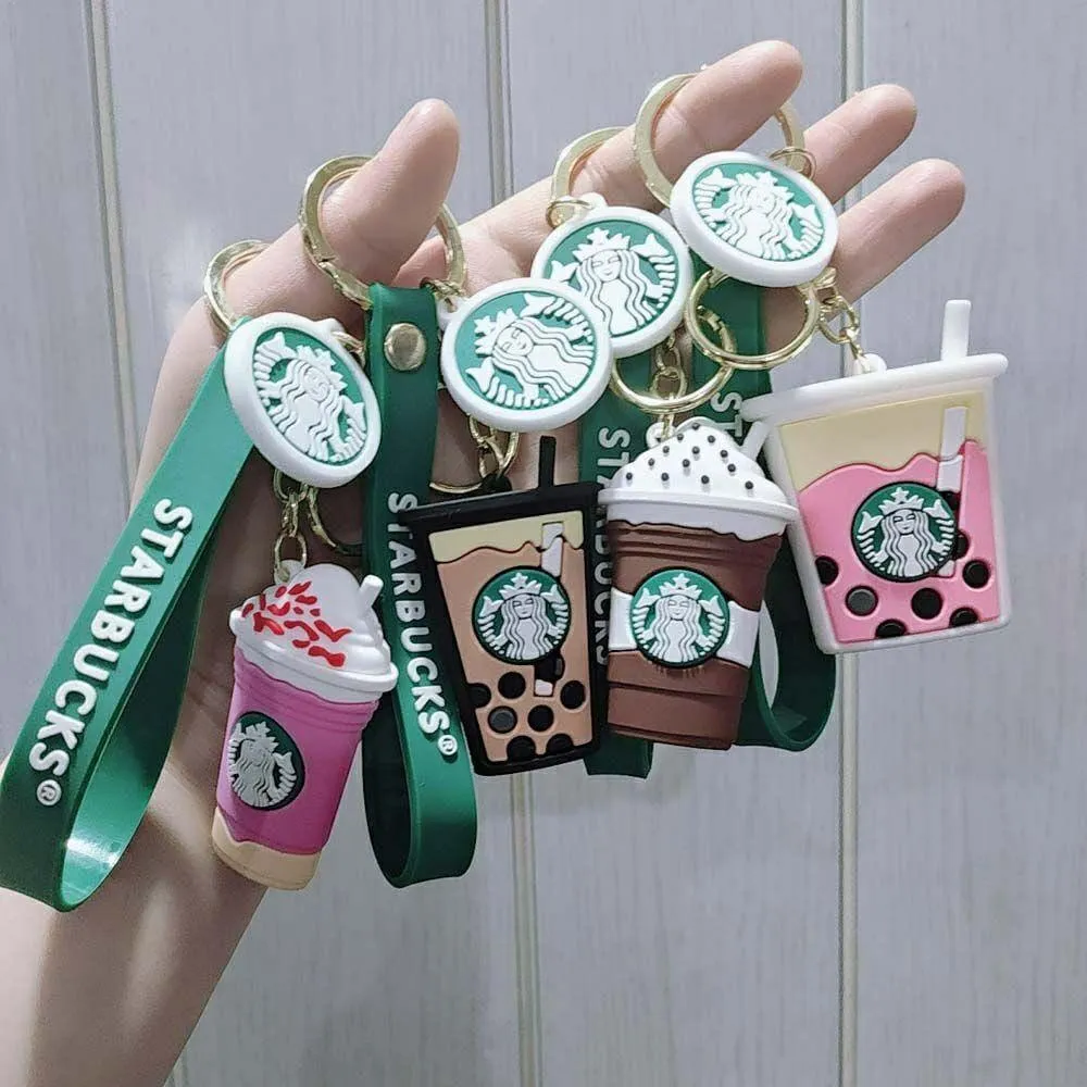 Cute Coffee Cup Keychain   Bag charm   Strap (Choose from Drop Down Menu)
